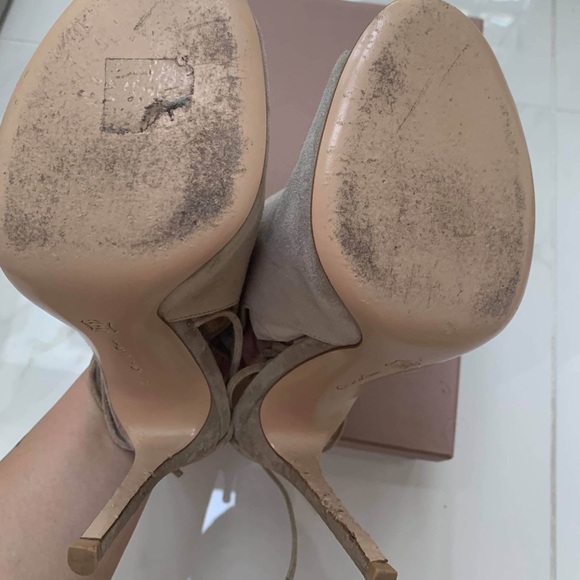 🇨🇦DaySale‼️⬇️Gianvito Rossi Peep toe Heels US 8 - Picture 6 of 7